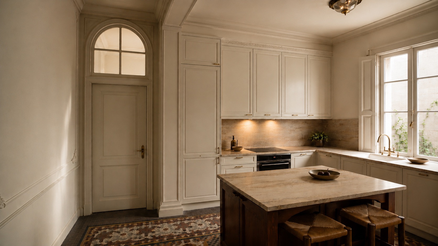 Restored kitchen in a M&aacute;laga residence